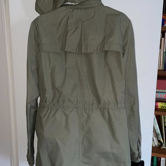 Banana Republic Women's Hooded Utility Jacket Beige Size Medium - Picture 4 of 6